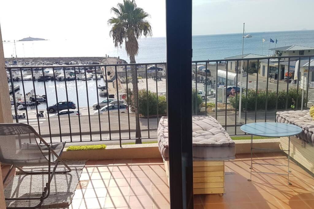 T2 Magnifique Vue Mer Panoramique Six-Fours-les-Plages Exterior photo
